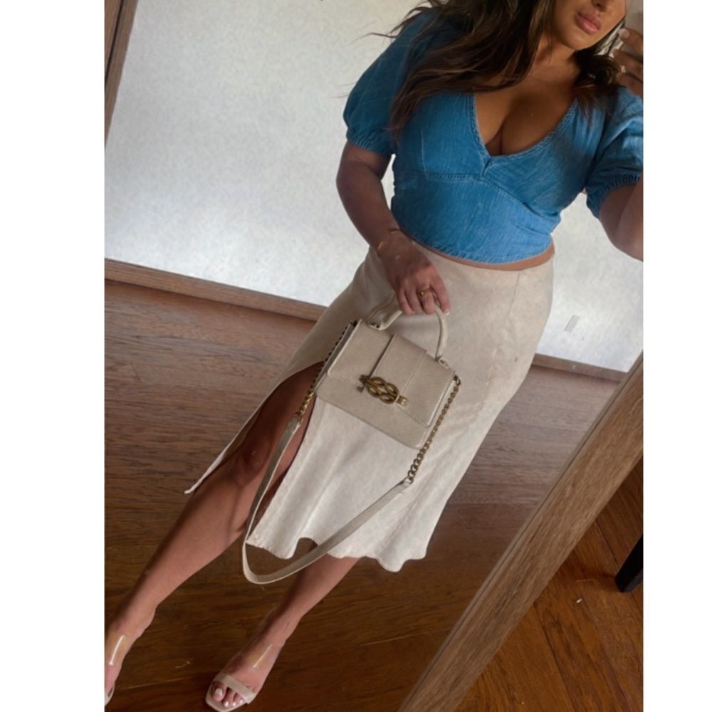 Jean crop top